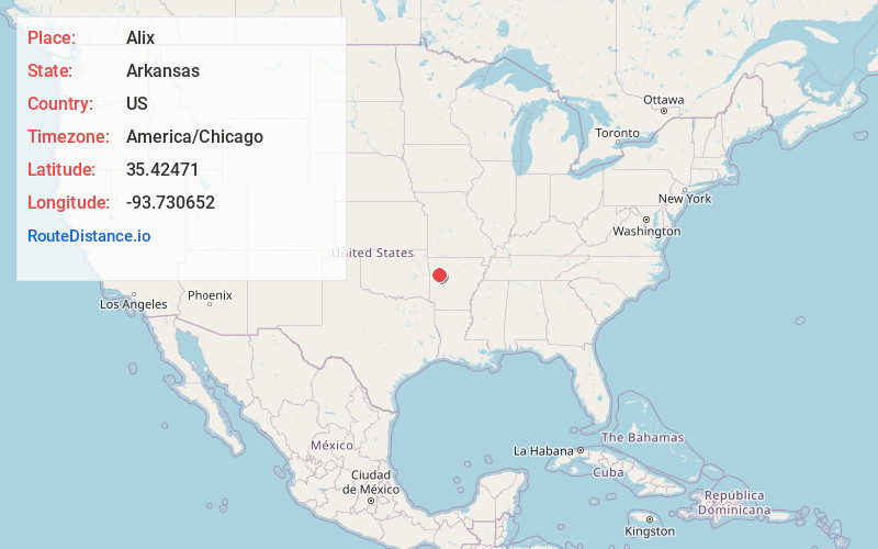 Map of Alix