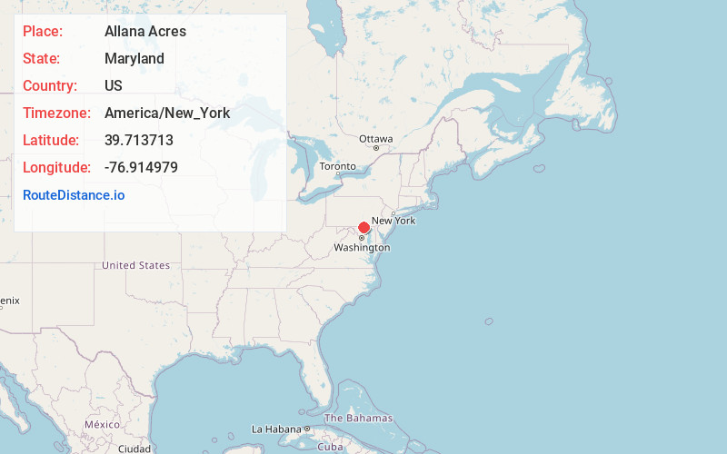 Map of Allana Acres