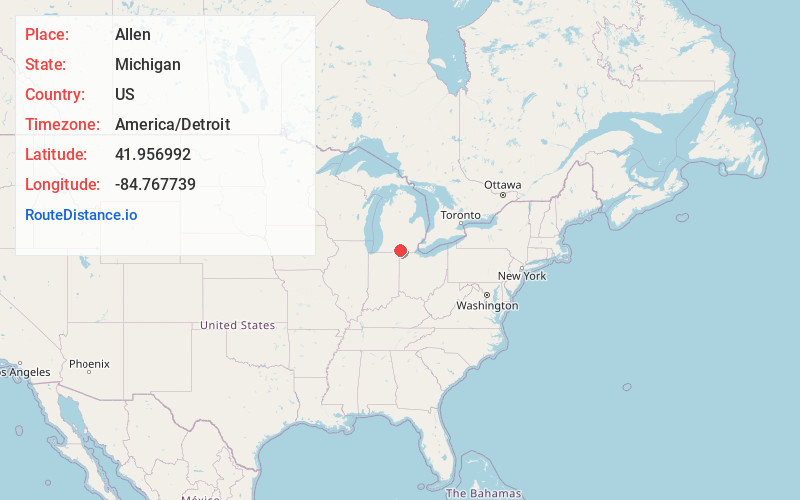 Map of Allen