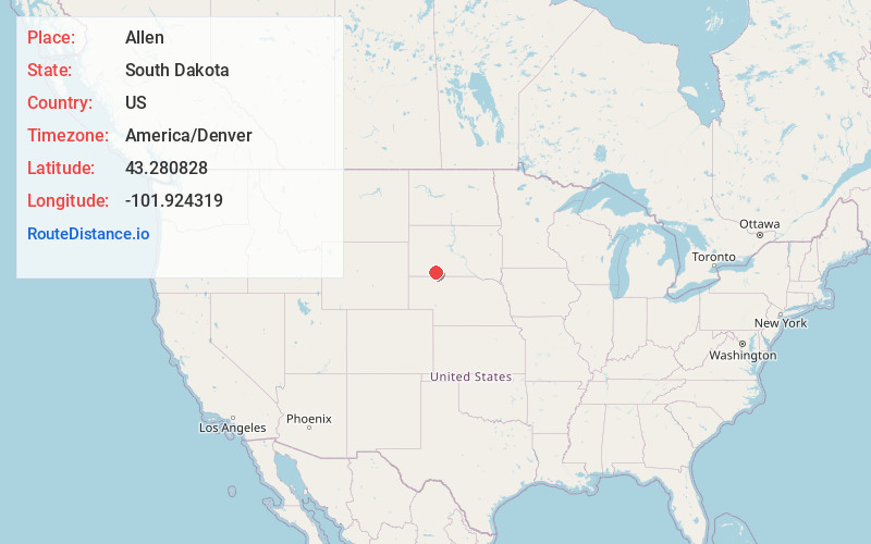 Map of Allen
