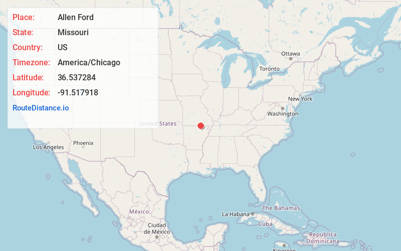 Map of Allen Ford
