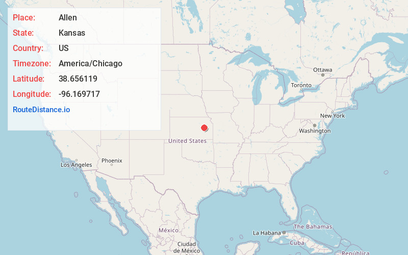 Map of Allen