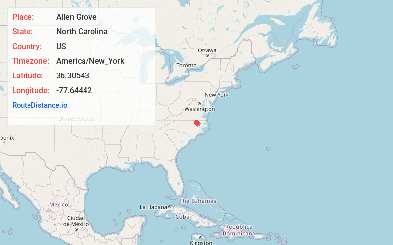 Map of Allen Grove