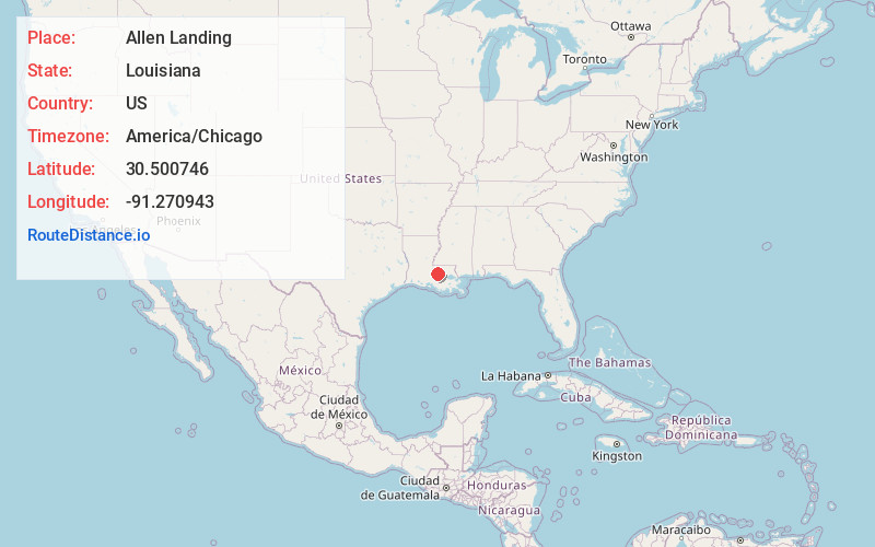 Map of Allen Landing