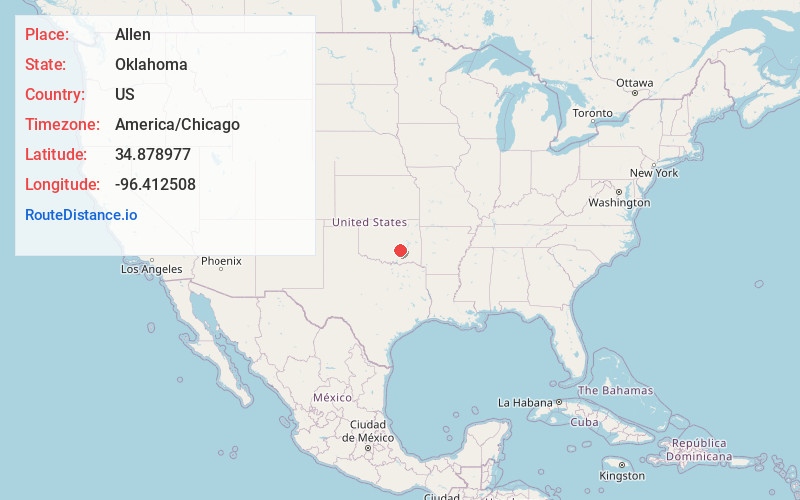 Map of Allen