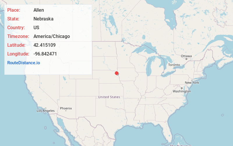 Map of Allen