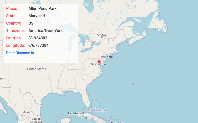 Map of Allen Pond Park