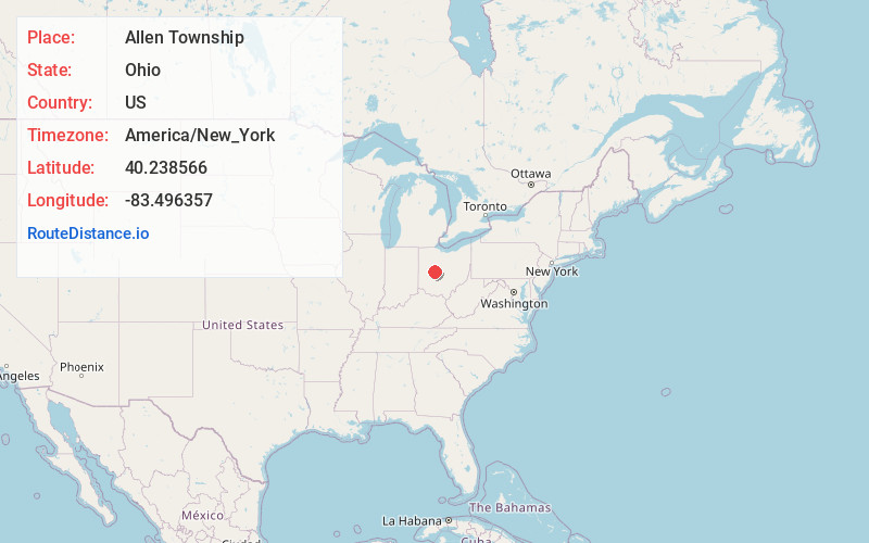 Map of Allen Township