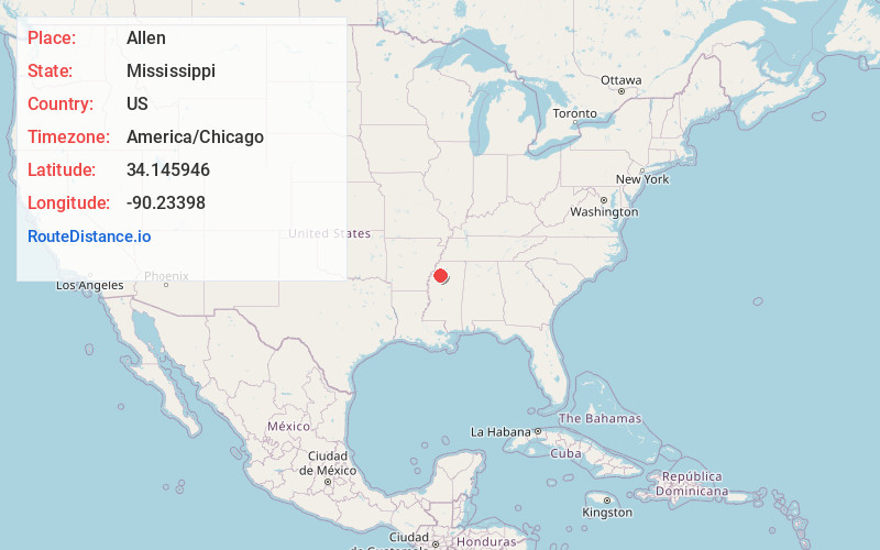 Map of Allen
