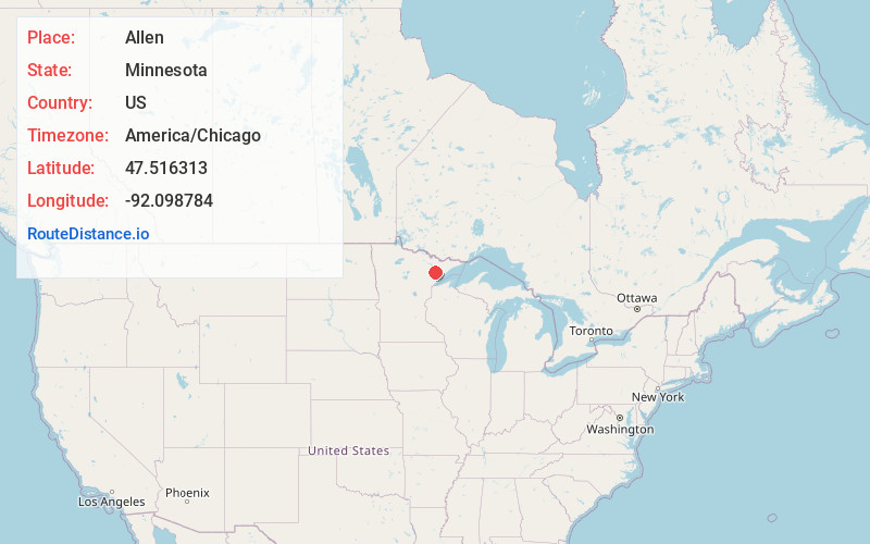 Map of Allen