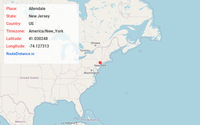 Map of Allendale