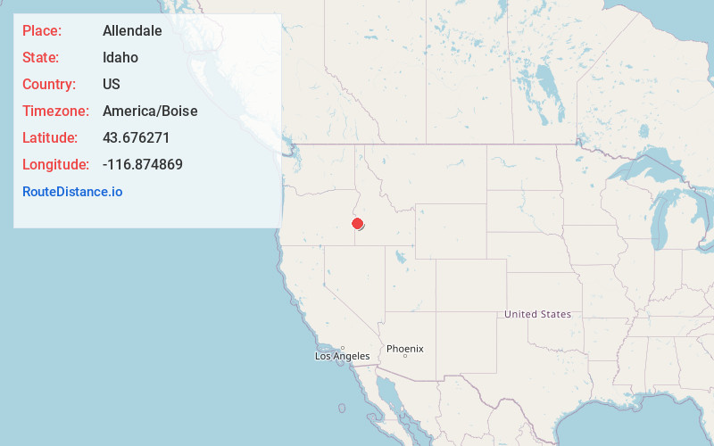 Map of Allendale
