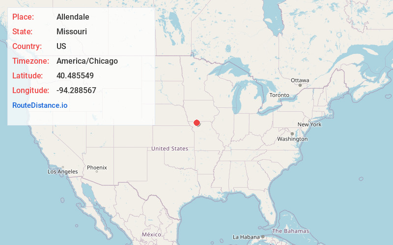 Map of Allendale