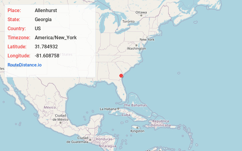 Map of Allenhurst