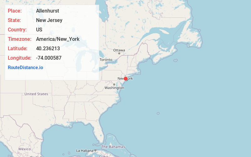 Map of Allenhurst