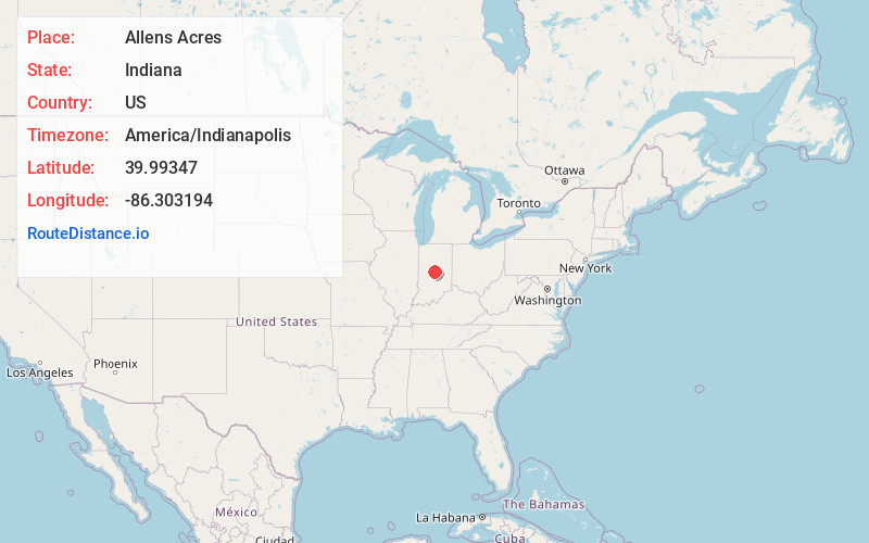 Map of Allens Acres