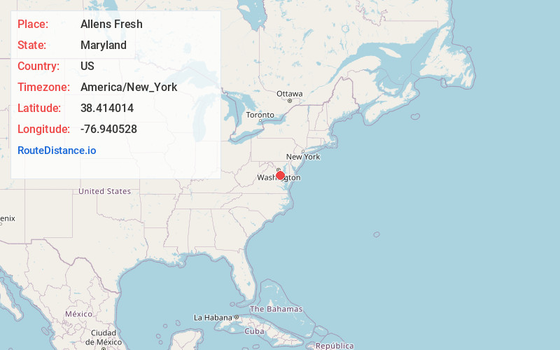 Map of Allens Fresh