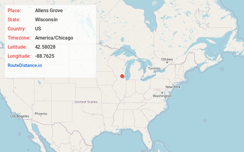Map of Allens Grove