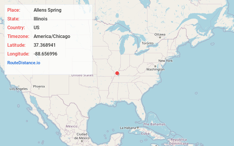 Map of Allens Spring