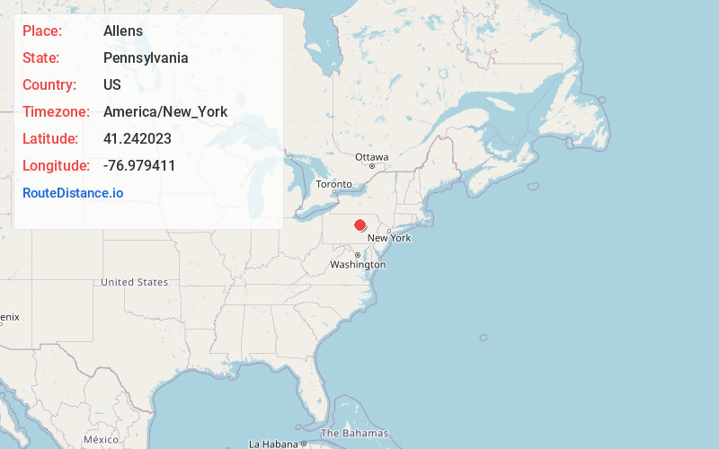 Map of Allens