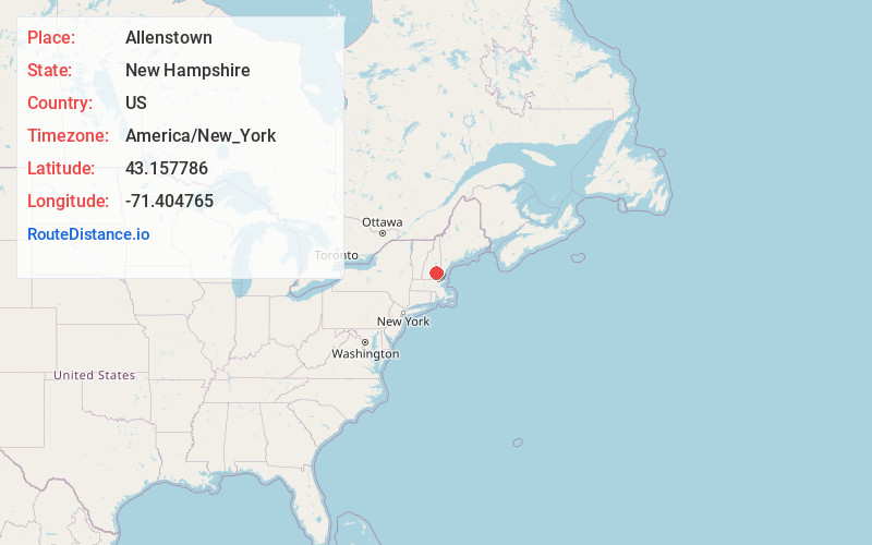 Map of Allenstown