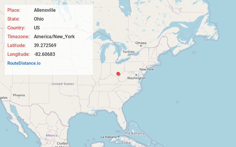 Map of Allensville
