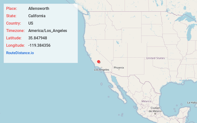 Map of Allensworth