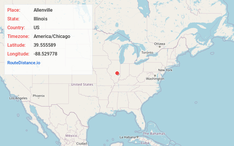 Map of Allenville