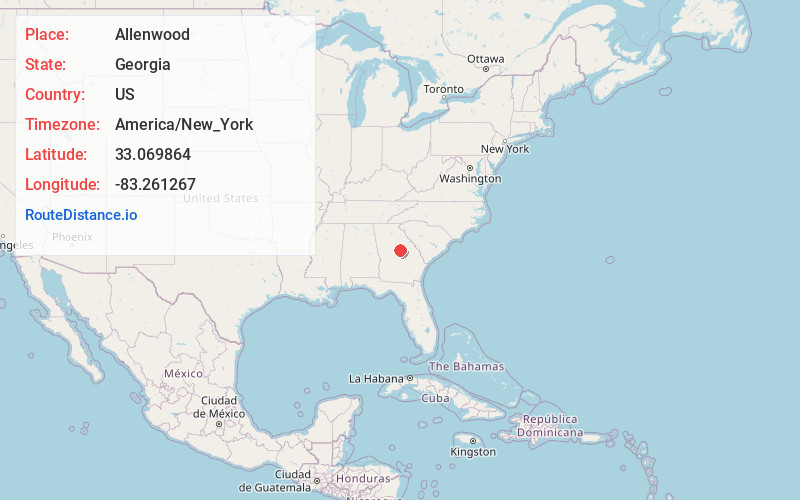 Map of Allenwood