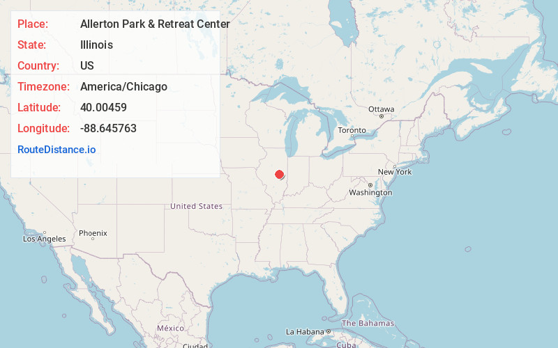 Map of Allerton Park & Retreat Center