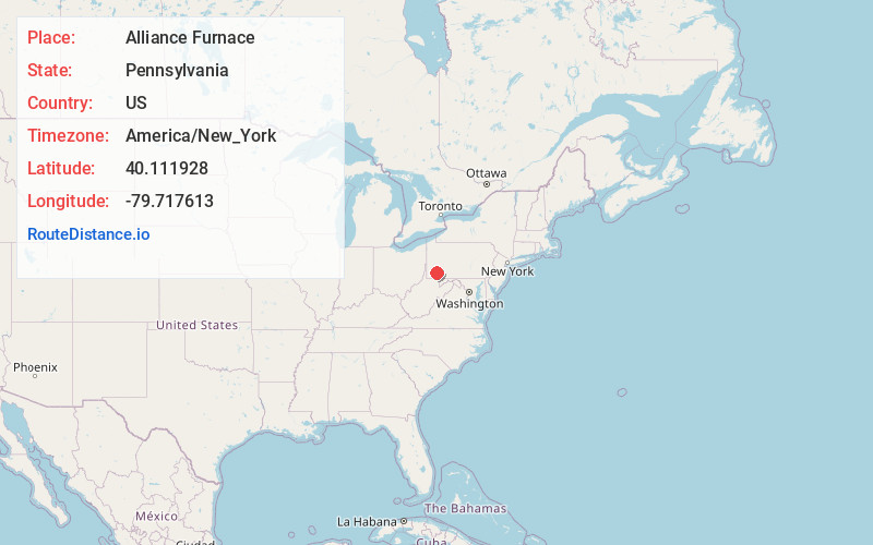 Map of Alliance Furnace