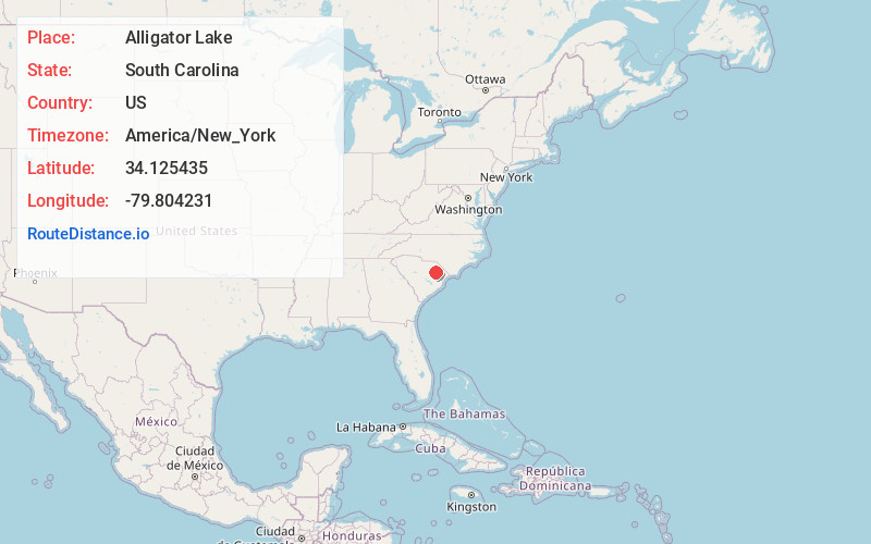 Map of Alligator Lake