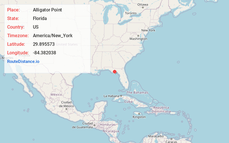 Map of Alligator Point