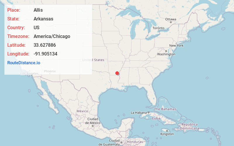 Map of Allis