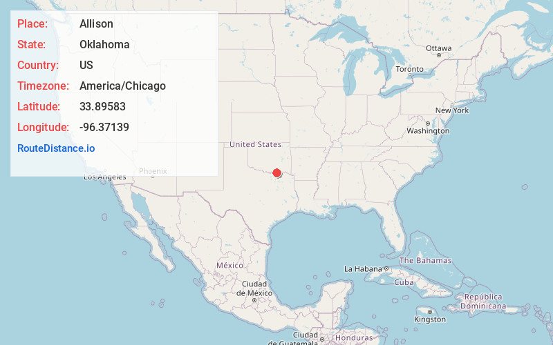 Map of Allison