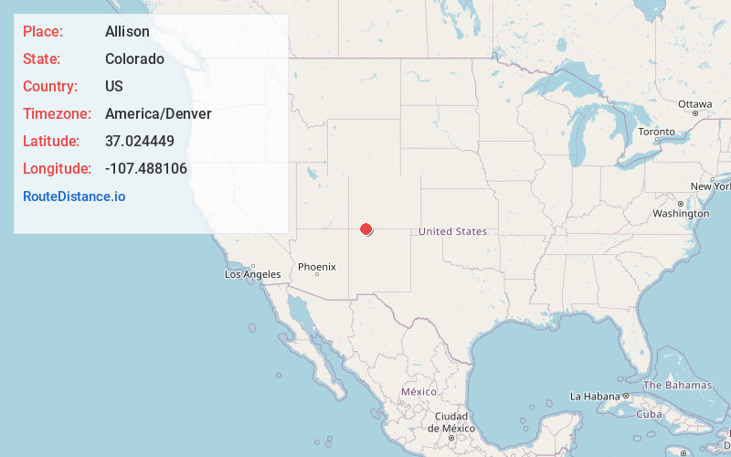 Map of Allison