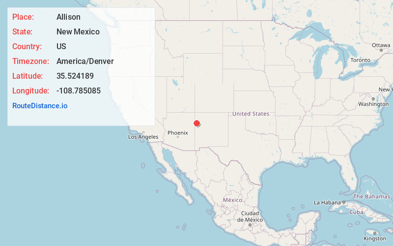 Map of Allison
