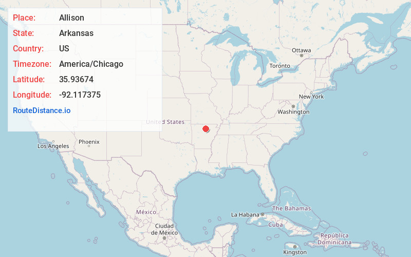 Map of Allison
