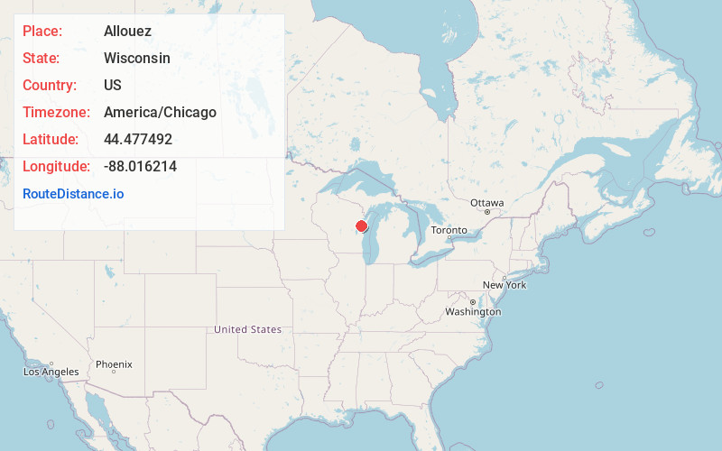 Map of Allouez