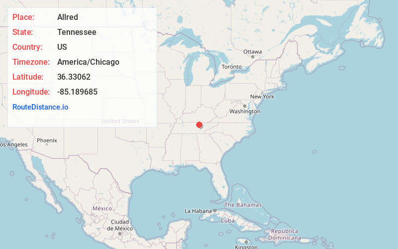 Map of Allred