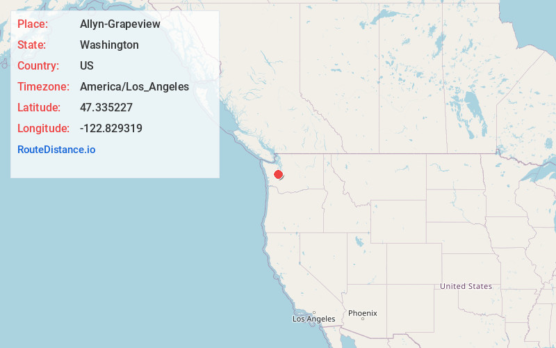 Map of Allyn-Grapeview