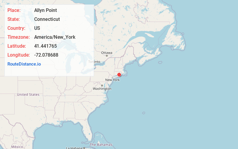 Map of Allyn Point