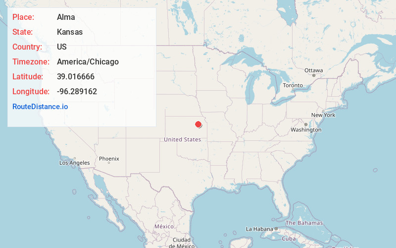 Map of Alma