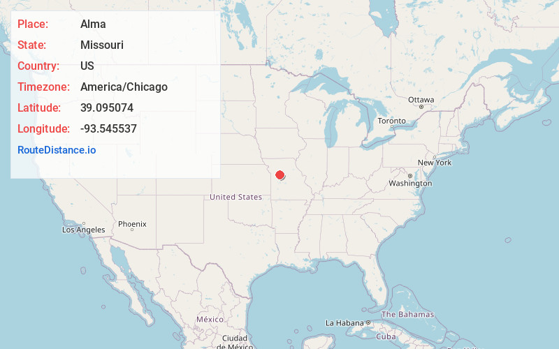 Map of Alma