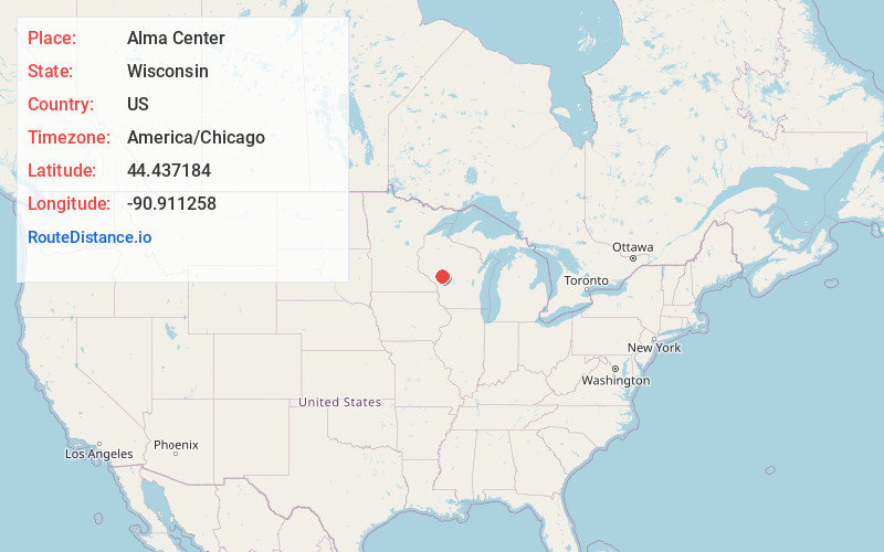 Map of Alma Center