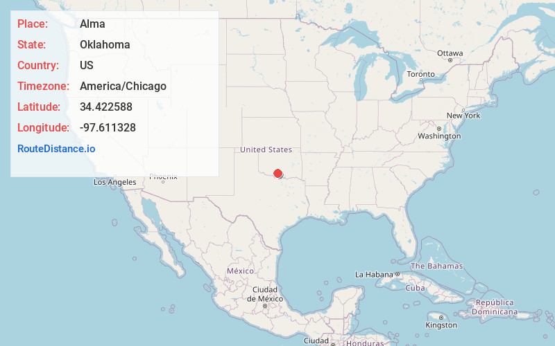 Map of Alma