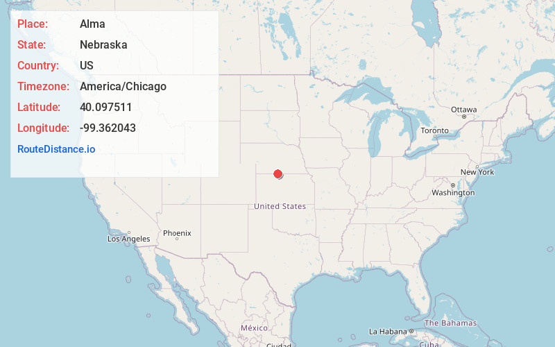 Map of Alma