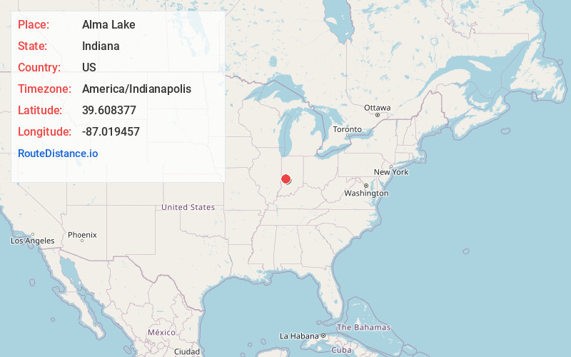 Map of Alma Lake