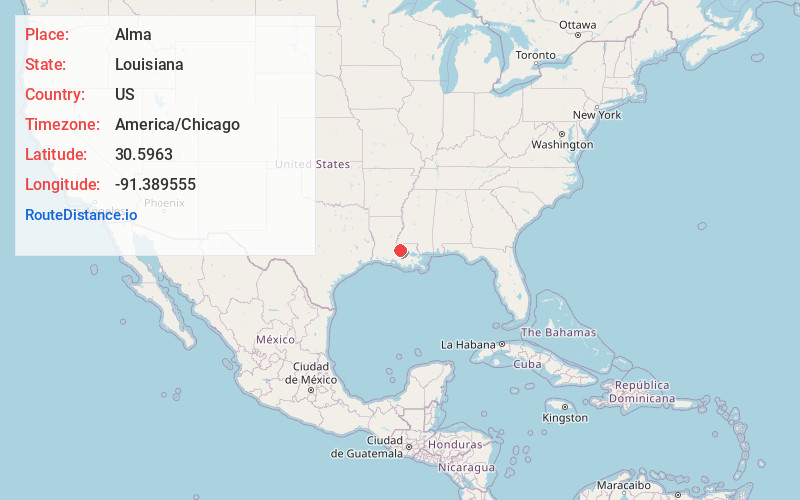 Map of Alma