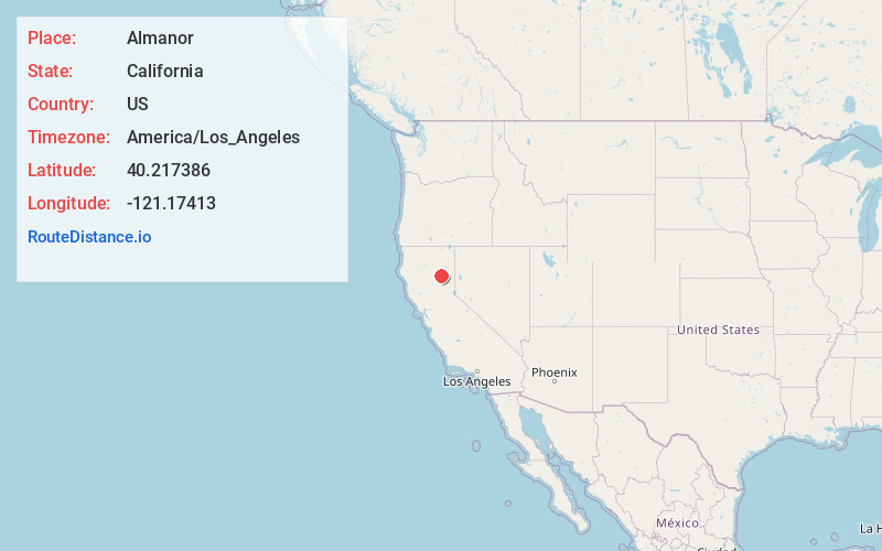 Map of Almanor
